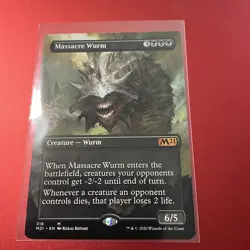 Near Mint, English - 1 x MTG Massacre Wurm - Alternate Art Core Set 2021 - Image 1