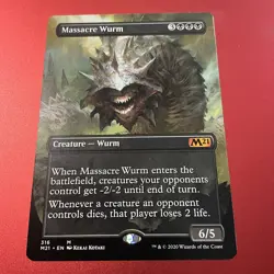 Near Mint, English - 1 x MTG Massacre Wurm - Alternate Art Core Set 2021 - Image 2