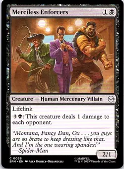 Merciless Enforcers C Creature - Human Mercenary Villain regular Marvel's Spider - Image 1