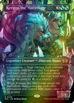 Keruga, the Macrosage SHOWCASE FOIL, Multiverse Legends, MTG MUL NM/M - Image 1