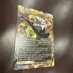 Gwen Stacy (0202) Borderless MTG Marvel's Spider-Man Regular Ghost-Spider NM - Image 5