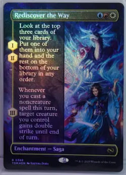 Rediscover the Way [New, Near Mint] Borderless *Foil* {Tarkir: Dragonstorm} - Image 1