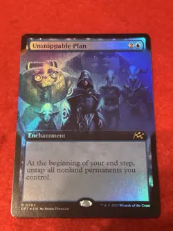 MTG Unstoppable Plan382 (Extended Art) Aetherdrift Foil - Image 1