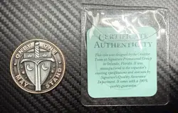 Game Knights 2020 Kickstarter Coin With COA MTG Magic The Gathering - Image 3