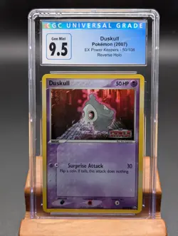 2007 Pokemon EX Power Keepers Duskull Reverse Holo #50 CGC Gem Mint 9.5/10 - Image 1
