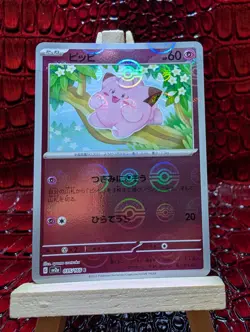 Clefairy and Clefable 35/165, 36/165 Pokemon 151 Japanese Poke Ball Reverse Holo - Image 2