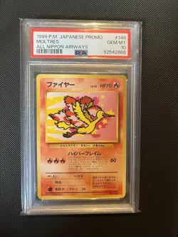 Pokemon Moltres 1999 All Nippon Airways Psa 10 - Image 1