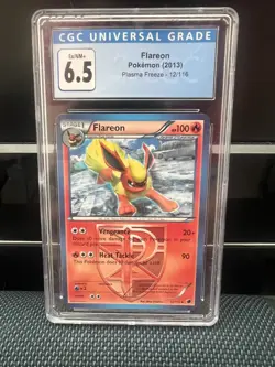 2013 Pokemon Black & White - Plasma Freeze Flareon #12 CGC 7 0c6 - Image 1