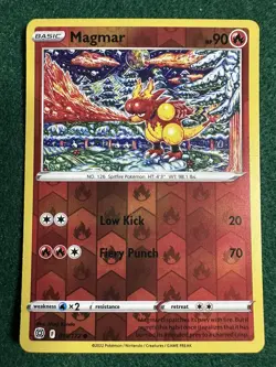 Pokemon - Magmar 019/172 - Reverse Holo - Brilliant Stars - NM/M - New - Image 1