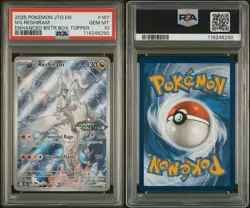 2025 POKEMON JTG EN-JOURNEY TOGETHER #167 N'S RESHIRAM PSA 10 - Image 1