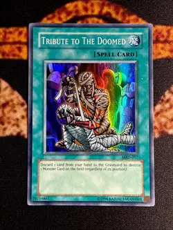 🔥YUGIOH • TRIBUTE TO THE DOOMED • SUPER RARE • MRD-057 • UNLIMITED • VLP🔥 - Image 1