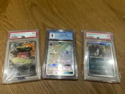 Pokemon PSA 9 3 Card Lot Umbreon Persian GX #227/214 and Pawmi - Image 1