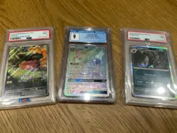 Pokemon PSA 9 3 Card Lot Umbreon Persian GX #227/214 and Pawmi - Image 2