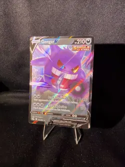 Pokemon TCG Fusion Strike Gengar v Holo Ultra Rare Card 156/264 - Image 1