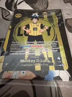 One Piece x BvB Borussia Dortmund Monkey D. Luffy Promo Karte Card St13-003 TCG - Image 2