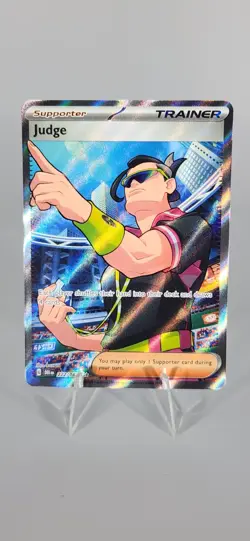 Judge 222/182 Pokemon TCG Destined Rivals Full Art Secret Rare Card NM Condition - Image 1