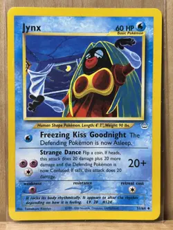 ‘Jynx’ (31/64) Neo Revelation Set, Vintage Pokemon Trading Card, LP - Image 1