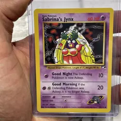 Pokemon Gym Heroes 59/132 Card - Sabrina's Jynx Vintage NM Uncommon Nintendo - Image 1