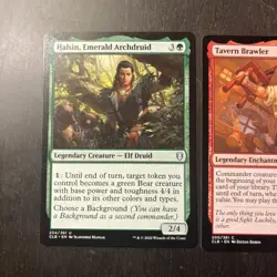MTG STARTER COMMANDER DECK - Halsin / Popular Entertainer - R/G Elves - Image 1