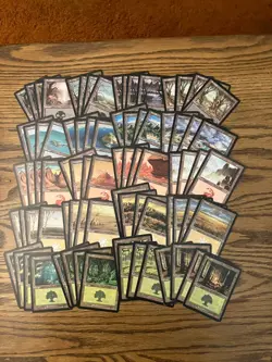 Onslaught Basic Land Lot x80 Magic the Gathering Onslaught Lands 4x Each Art LP - Image 1