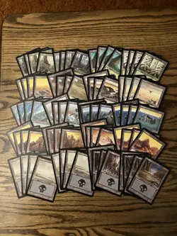 Mercadian Masques Basic Land Lot x80 Magic the Gathering MM Lands 4x Each Art LP - Image 1