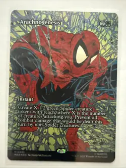 MTG Arachnogenesis 0031 Foil (Borderless) Marvel Eternal-Legal NM MAR - Image 1