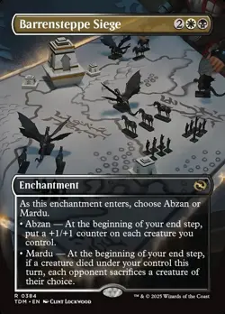 Barrensteppe Siege Borderless Foil - Tarkir: Dragonstorm MTG-NM - Image 1