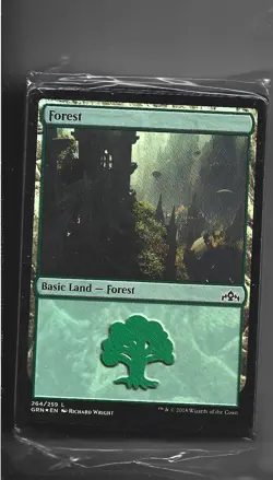 Forest 2018 Magic Guilds of Ravnica Deck 264/59 Holo WoTC New Factory Sealed - Image 1