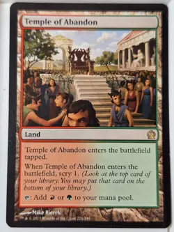 Temple of Abandon - Theros - Magic the Gathering MTG Nice! - Image 1