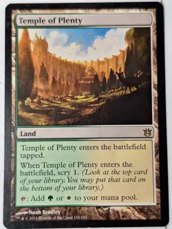 Temple of Plenty - Born of the Gods - Magic the Gathering MTG Nice! - Image 1