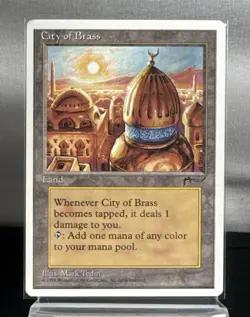 Magic The Gathering: Chronicles - City of Brass - Rare Land LP | CB3 - Image 1