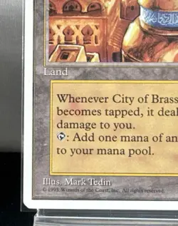 Magic The Gathering: Chronicles - City of Brass - Rare Land LP | CB3 - Image 5