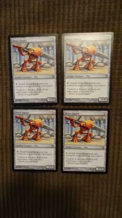 Magic: the Gathering / MtG Brass Squire x4 Mirrodin Besieged - Image 1