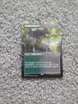MTG Temple Garden - Borderless - Ravnica Remastered NM - Image 1