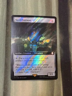 MTG Universes Beyond: Fallout #1015 Steel Overseer Surge Foil Extended Art - NM - Image 1