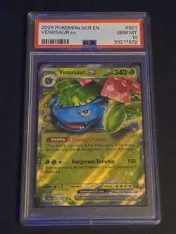 2024 POKEMON SCR EN-STELLAR CROWN #001 VENUSAUR EX PSA 10 - Image 1