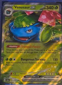 2024 POKEMON SCR EN-STELLAR CROWN #001 VENUSAUR EX PSA 10 - Image 3