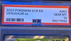 2024 POKEMON SCR EN-STELLAR CROWN #001 VENUSAUR EX PSA 10 - Image 4