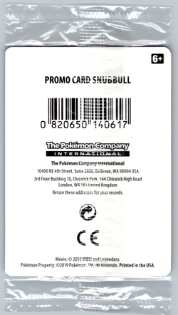 SEALED Snubbull SM200 NM/M Black Star Promo Holo Pokemon TCG Detective Pikachu - Image 2