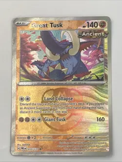 Great Tusk 055/131 Master Ball Pattern - Pokemon TCG: SV - Prismatic Evolutions - Image 1