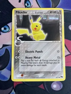 Pikachu Delta Species 13/17 Pop Series 5 Pokemon TCG Steel Type LP - Image 1