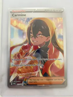 2024 Pokemon Twilight Masquerade CARMINE 217/167 Special Illustration Rare - Image 1