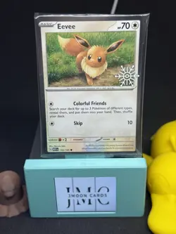 Eevee 133/165 Pokemon Holiday Calendar 2025 Festive Stamp Snowflake ❄ (SEALED) - Image 1