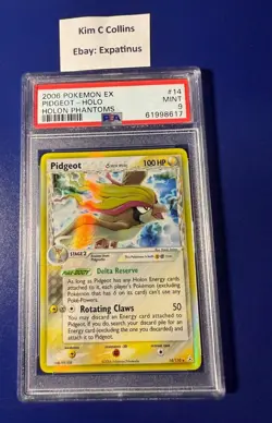 Pokemon 2006 EX Holon Phantoms Pidgeot #14 Holo PSA 9 Mint - Image 1
