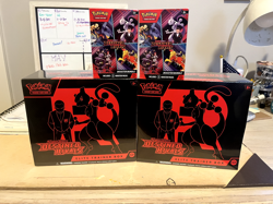 Pokemon Destined Rivals Pokemon ETB Elite Trainer Box and booster pack SEALED x2 - Image 1