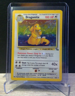 🐉 Pokemon TCG Dragonite 4/62 Fossil Set Holo Rare WOTC Vintage 1999 LP 🐉 - Image 3