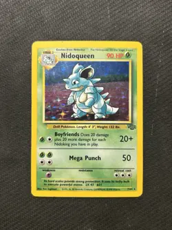 Pokemon TCG Nidoqueen 7/64 Jungle Holo! MP/HP Condition! See Description! - Image 1