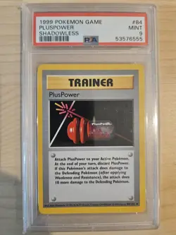 PSA 8 Pokemon TCG PlusPower Shadowless Base Set 84/102 - Image 1