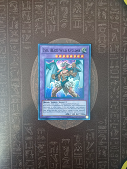 Evil HERO Wild Cyclone LCGX-EN070 Super Rare 1st Edition NM Yugioh TCG - Image 3