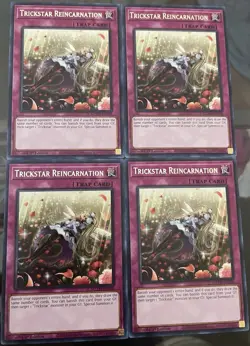 4x Trickstar Reincarnation 1st Edition Rare MZTM-EN108 Yu-Gi-Oh! - Image 1
